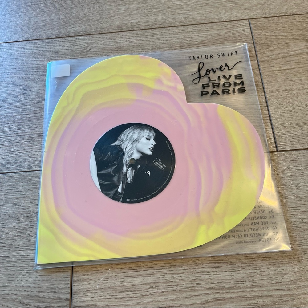 Taylor Swift  Lover Live From Paris Heart Shaped Vinyl 2025